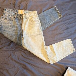 Revice Two Toned Split Jeans